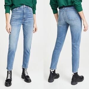 SLVRLAKE Beatnik Ankle Slim Straight Jeans in Blue Skies Wash Size 26, Well Worn